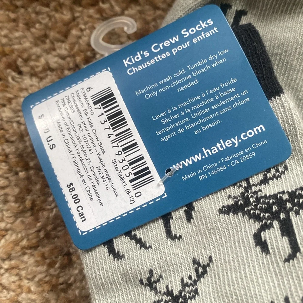 NWT Hatley Magestic Elk Matte Boots & socks